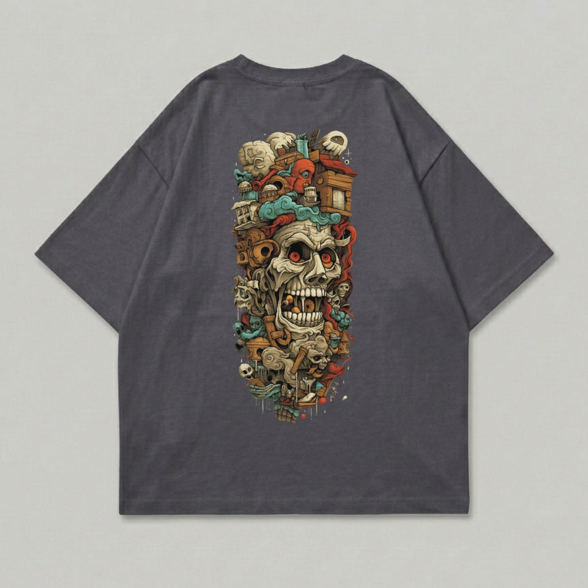 Horrific Skull Grotesque Design T-Shirt product type