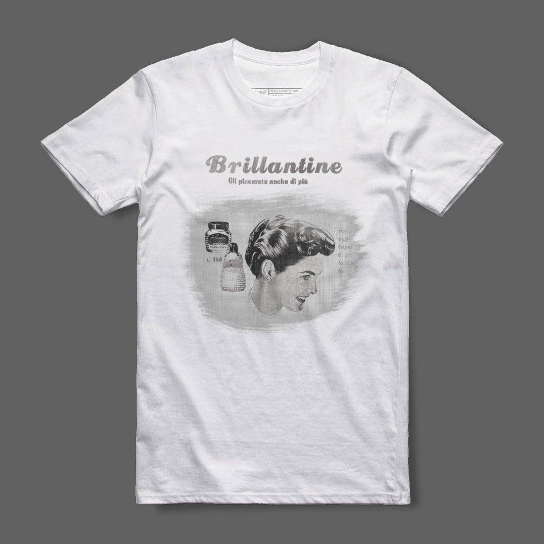 Brillantine Artistic Graphic Tee With Retro Design