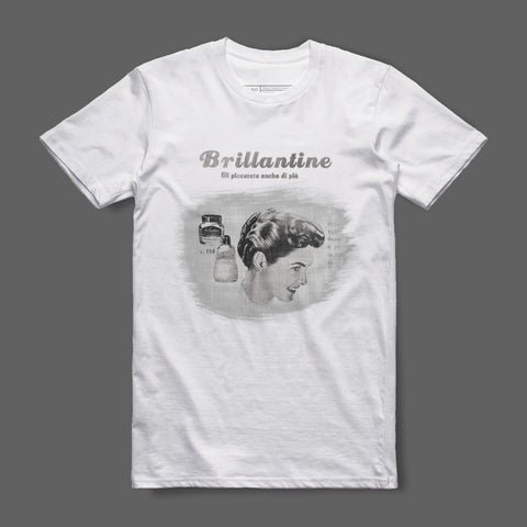 Brillantine Artistic Graphic Tee With Retro Design