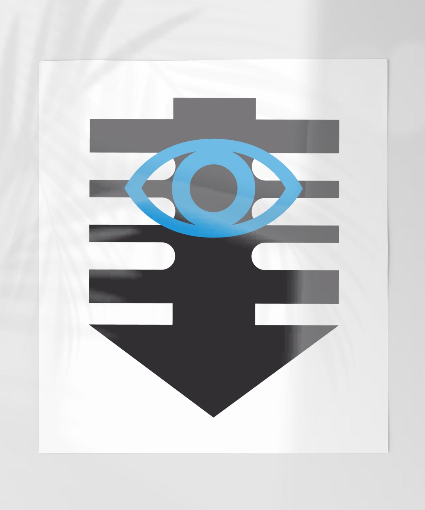 Geometric Eye and Arrow Abstract Art Poster