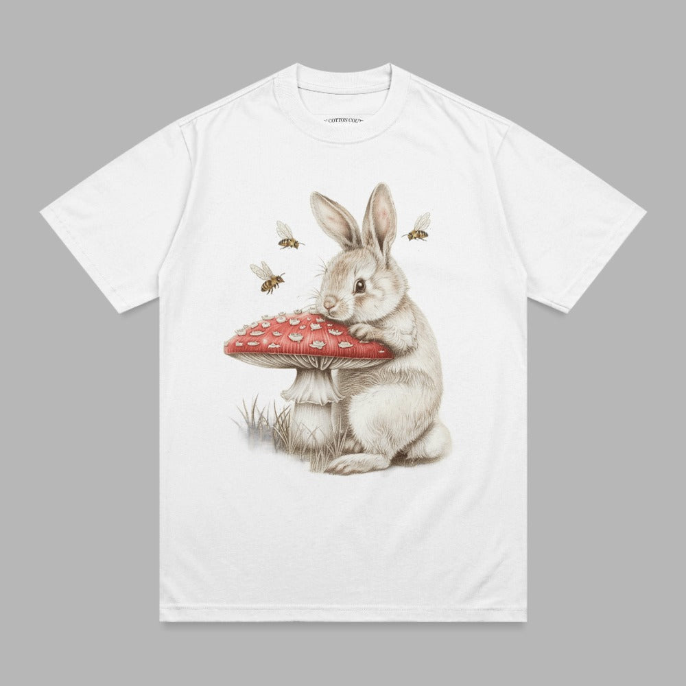 Cute Rabbit Red Mushroom Bees Woodland Animal product type