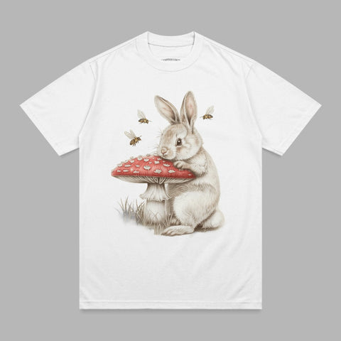 Cute Rabbit Red Mushroom Bees Woodland Animal product type