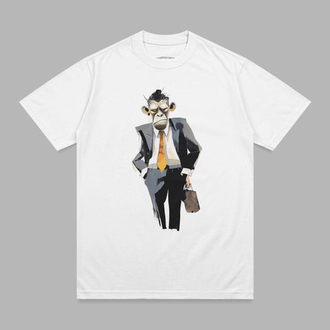 Chimpanzee Businessman Suit Briefcase Graphic product type