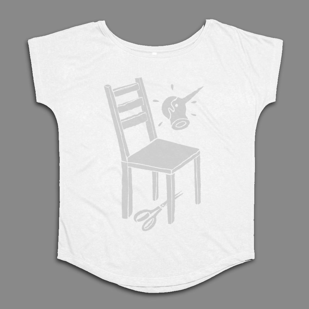 Artistic Chair and Paint Design Women's Shirt