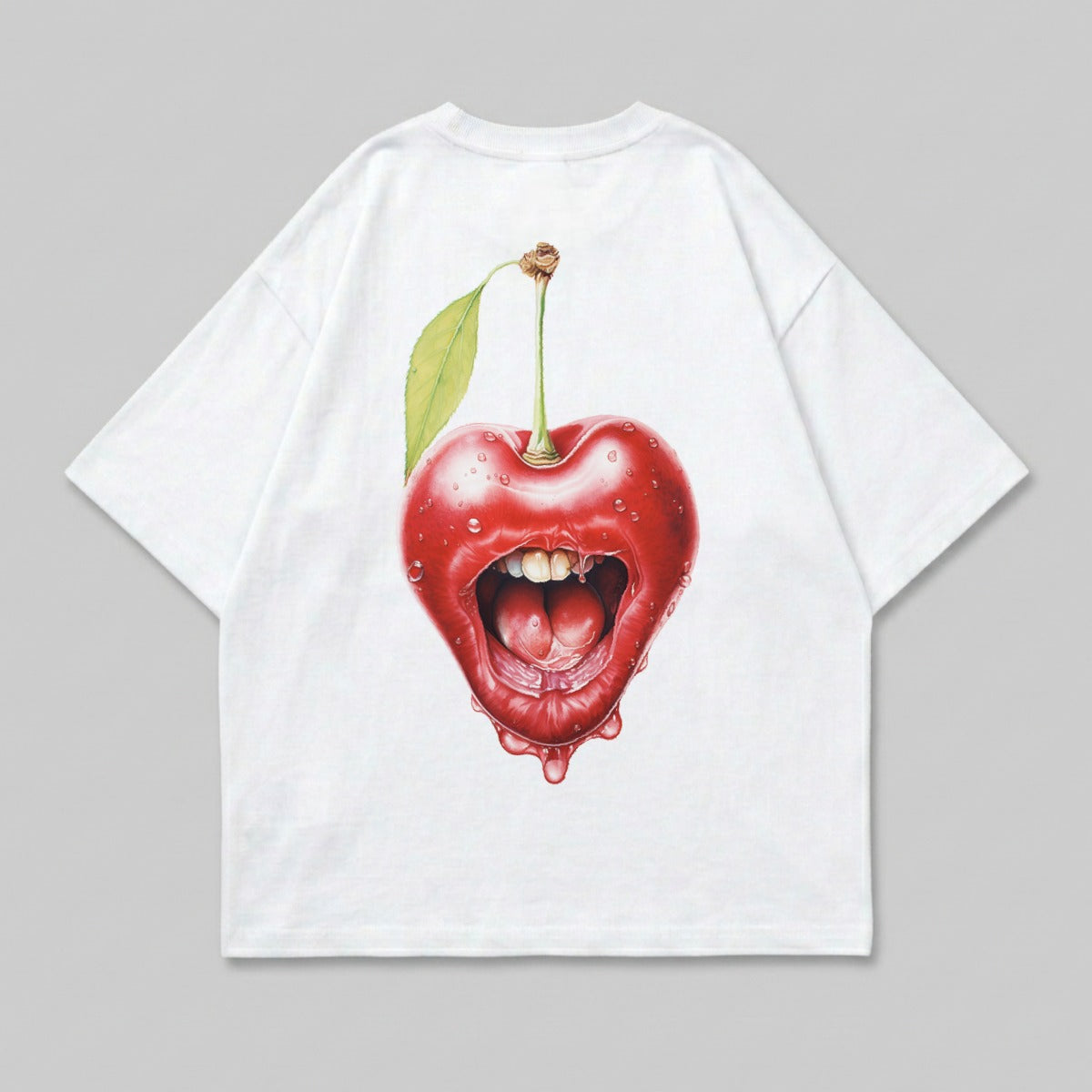 Screaming Red Cherry Heart Mouth Artwork Product Type
