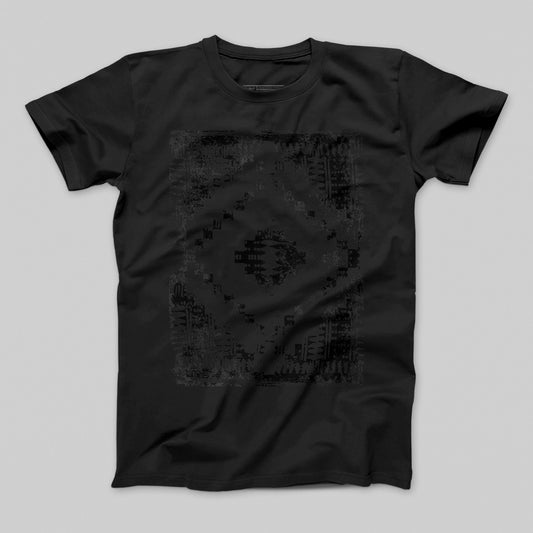 Geometric Patterned Black T-Shirt Trendy Casual Product
