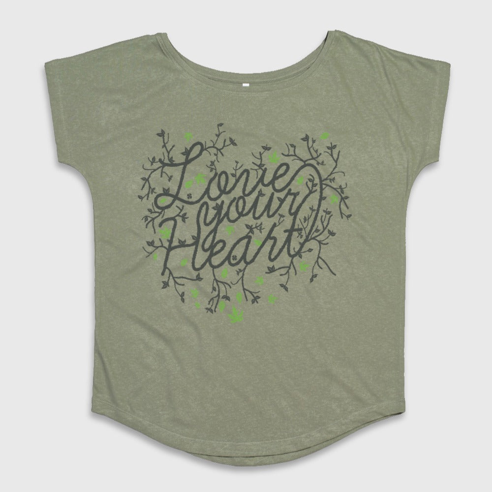 Love Your Heart Graphic Tee Fashionable Top