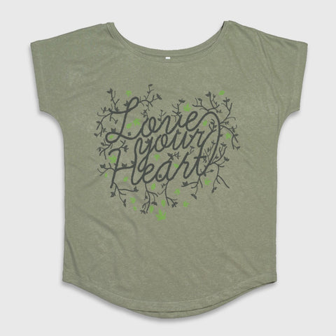 Love Your Heart Graphic Tee Fashionable Top