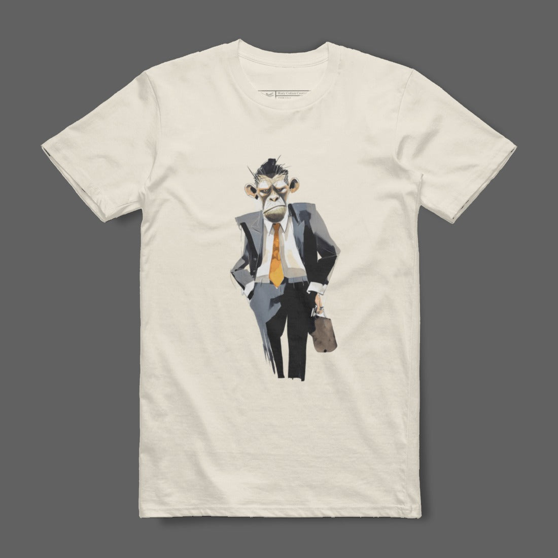 Monkey Businessman Illustration Graphic T-Shirt