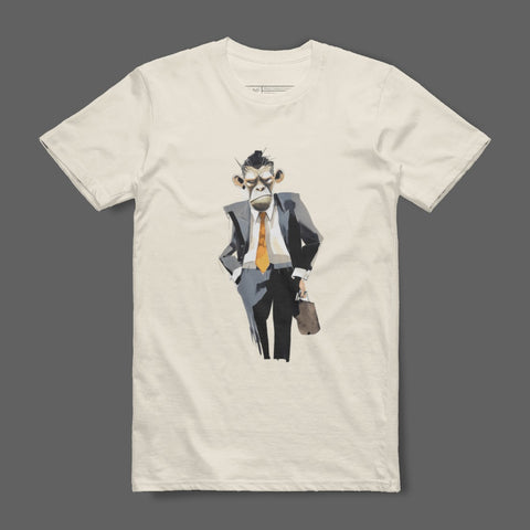 Monkey Businessman Illustration Graphic T-Shirt