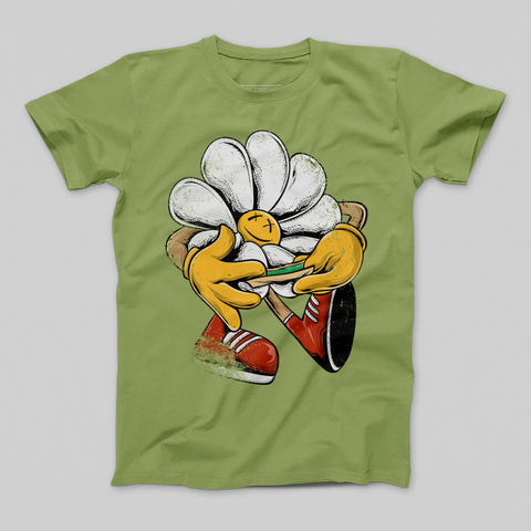 Whimsical Flower Character with Sneakers T-shirt