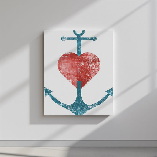 Quadro canvas Anchor Heart