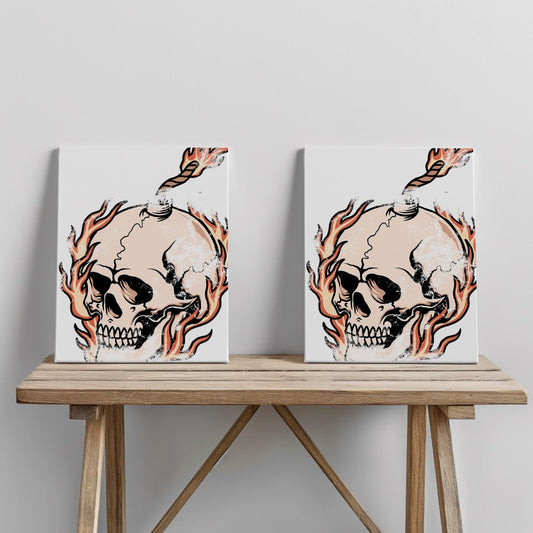 Quadro canvas skull-bomb