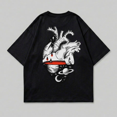 Cosmic Anatomical Heart Galaxy Graphic product type