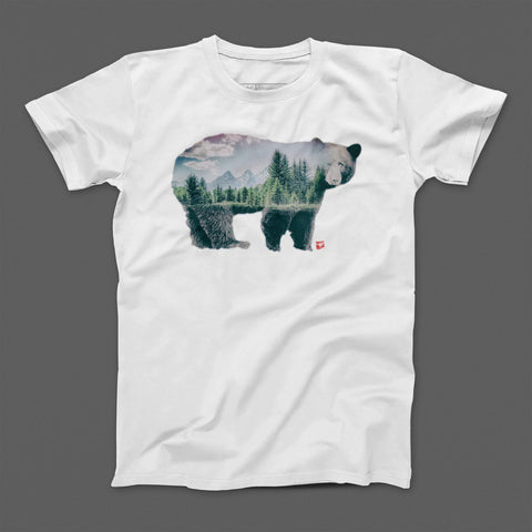 T-shirt donna boyfriend bear_forest