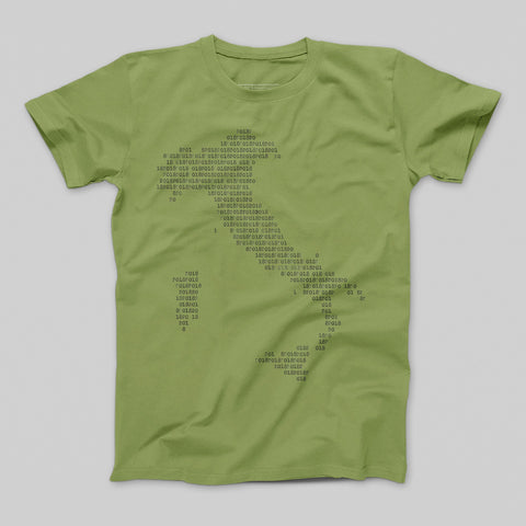 Italy Map Design Green T-Shirt with Detailed Print