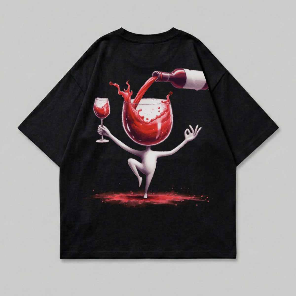 Dancing Wine Figure Head Glass Pour Bottle Splash product type