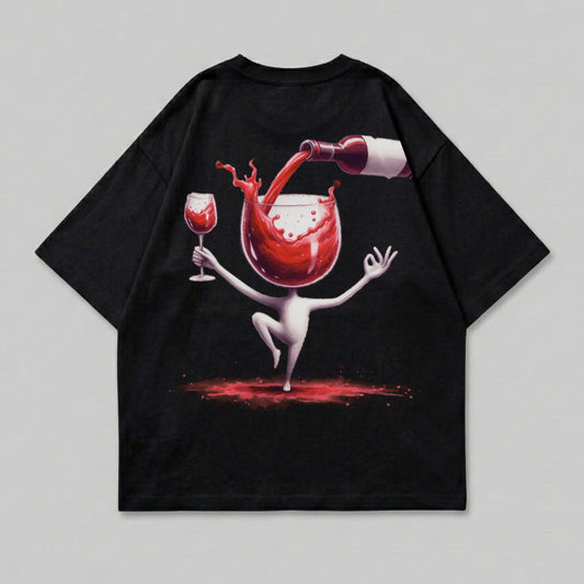 Dancing Wine Figure Head Glass Pour Bottle Splash product type