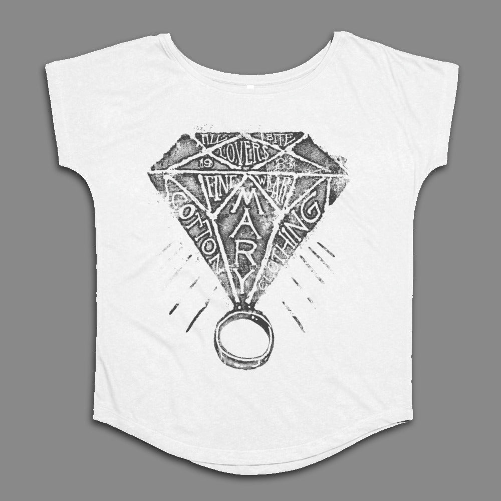 Stylish Graphic White Tee with Unique Design