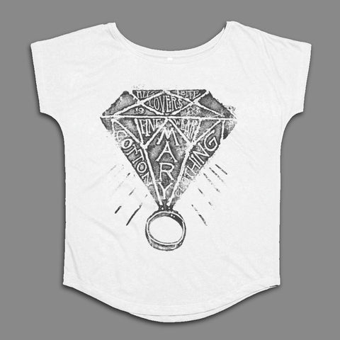 Stylish Graphic White Tee with Unique Design