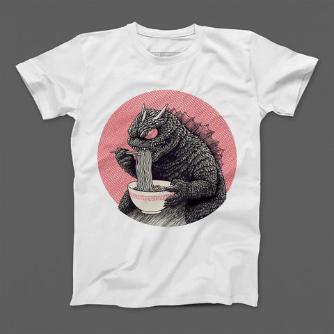 Monster Eating Ramen Graphic T-Shirt for Sale