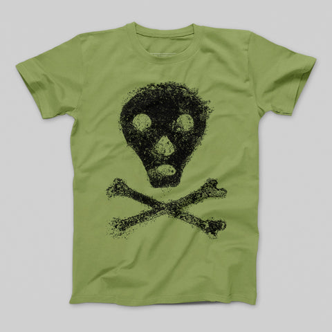 Skull and Crossbones Graphic Design T-Shirt