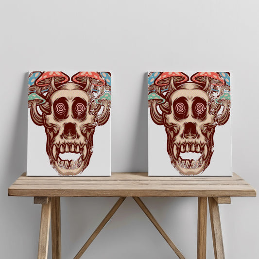 Quadro canvas gorilla-mushroom