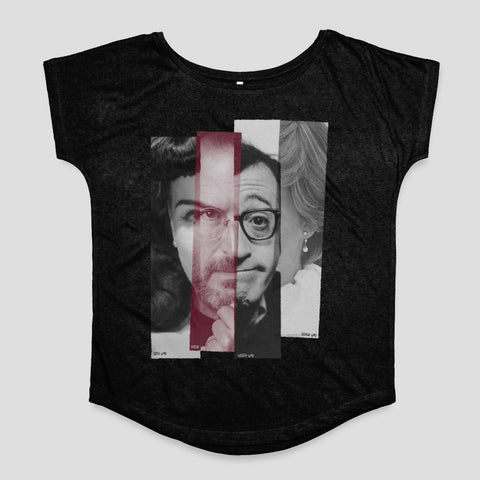 Unique Faces Graphic Design Short Sleeve Top