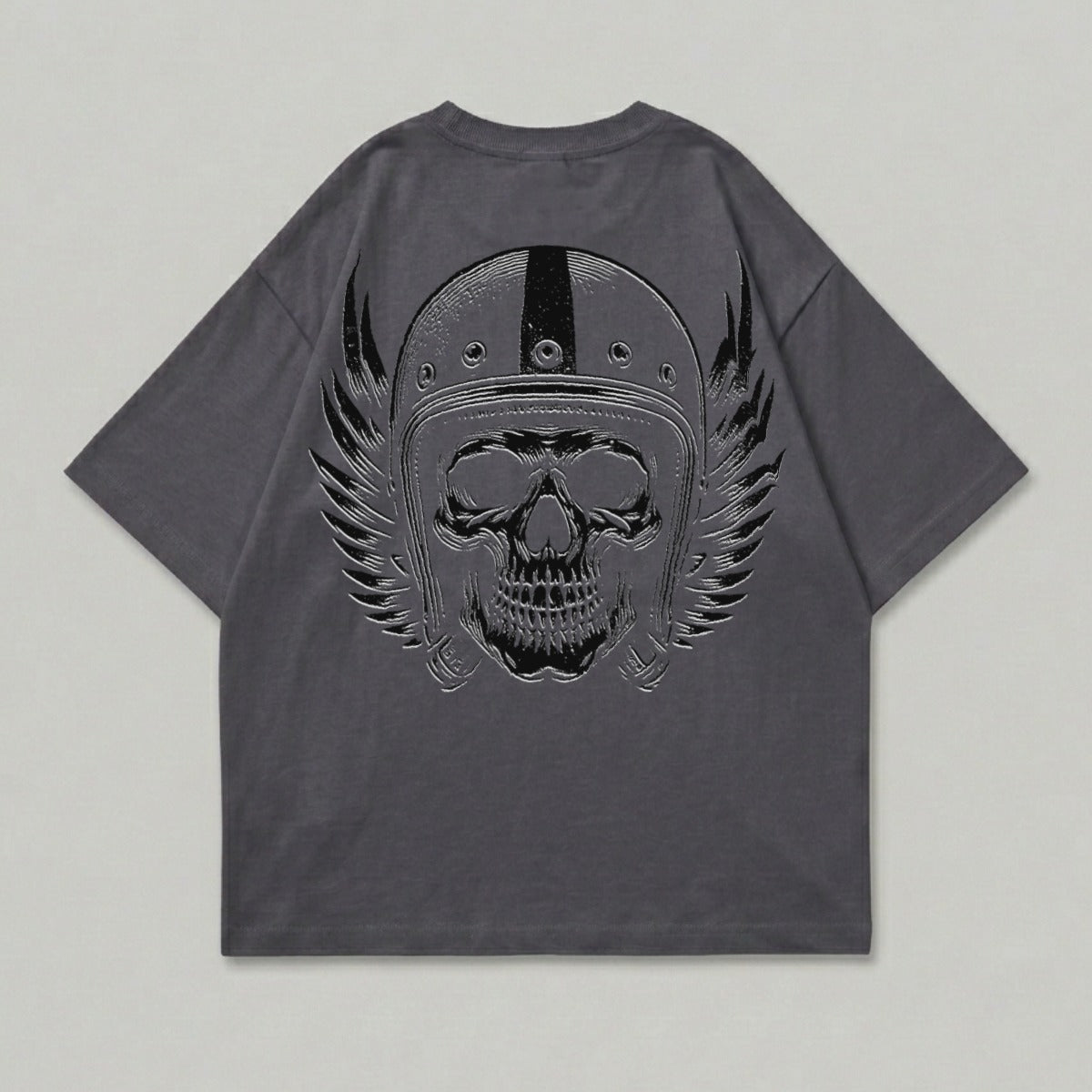Motorcycle Helmet Skull Wing Design Gray Shirt product type
Grey T-Shirt, Skull Design, Helmet Graphic, Wing Print, Motorcycle Style, Biker Tee, Graphic Apparel, Streetwear Fashion, Dark Aesthetic, Oversized Top, Back Print Shirt, Gothic Style, Edgy Fashion, Vintage Vibe, Casual Wear, Unisex Tee, Rider Gear, Unique Shirt, Fashion Top, Embellished Design