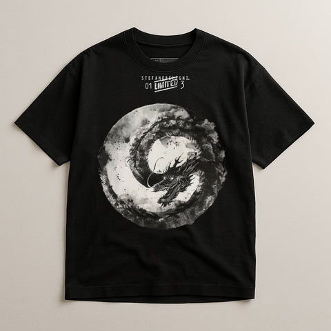 Limited Edition Black Dragon Graphic T-Shirt