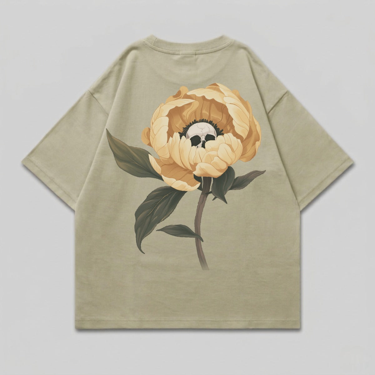 Pale Peony Skull Floral Graphic Back T-Shirt product type
Skull Graphic
Peony Flower
Floral Design
Back Print
Green Tee
Yellow Flower
Unique Skull
Botanical Print
Streetwear Top
Edgy Apparel
Dark Floral
Nature Inspired
Unisex Shirt
Relaxed Fit
Graphic Tee
Sage Green
Skull Art
Boho Style
Aesthetic Clothing
Oversized TShirt