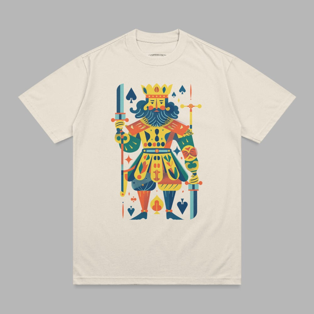 Colorful King Spades Card Illustration Unique Design product type