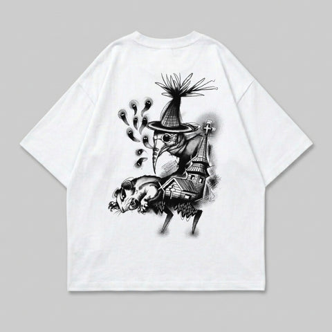 Plague doctor rat church ghosts dark graphic product type