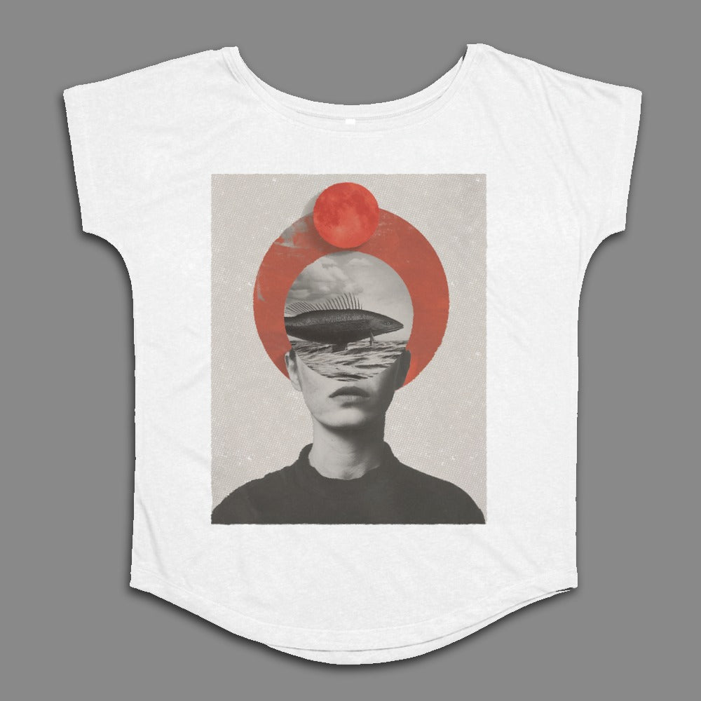 Surreal Art Face Graphic Design T-shirt