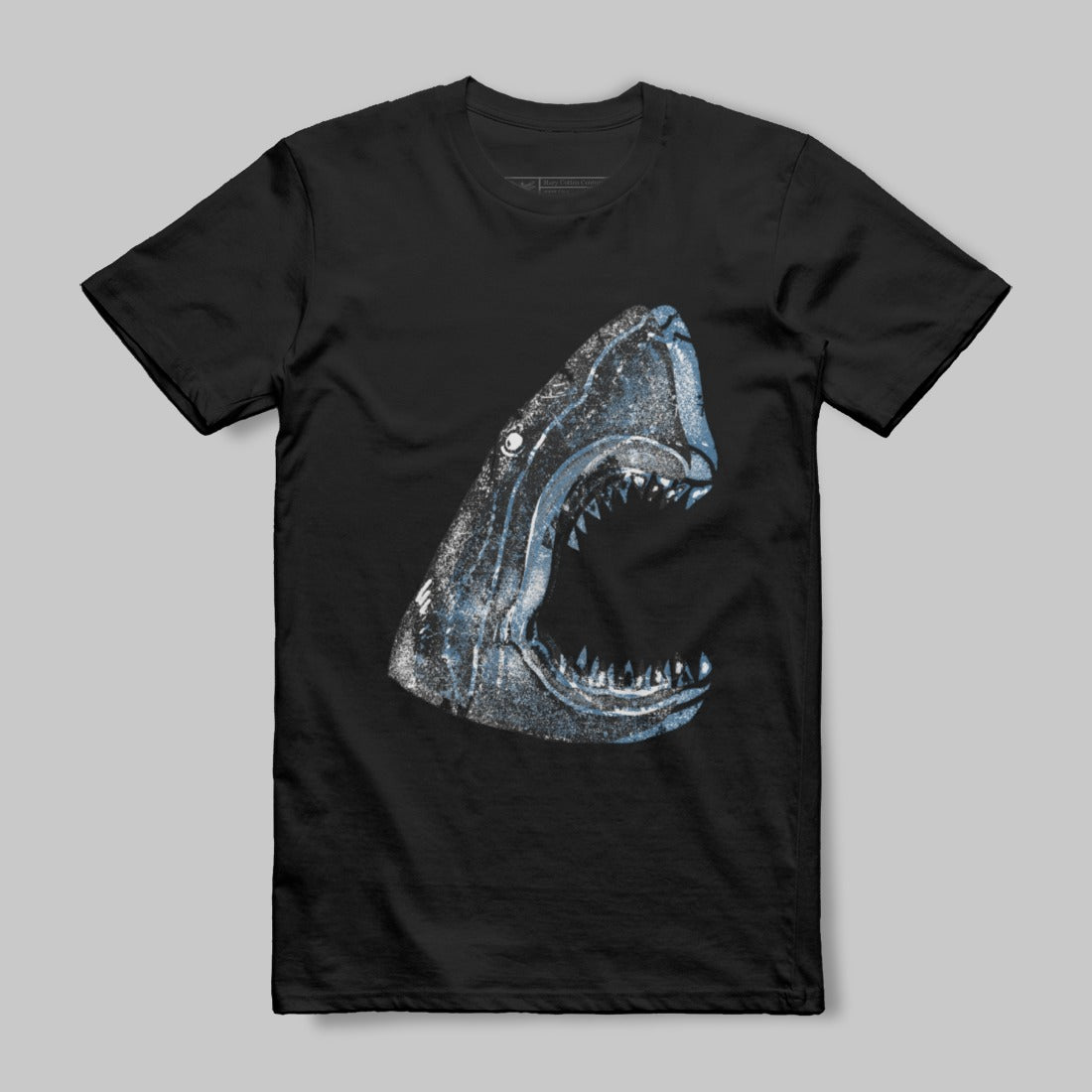 Graphic Shark Illustration Artistic Tee