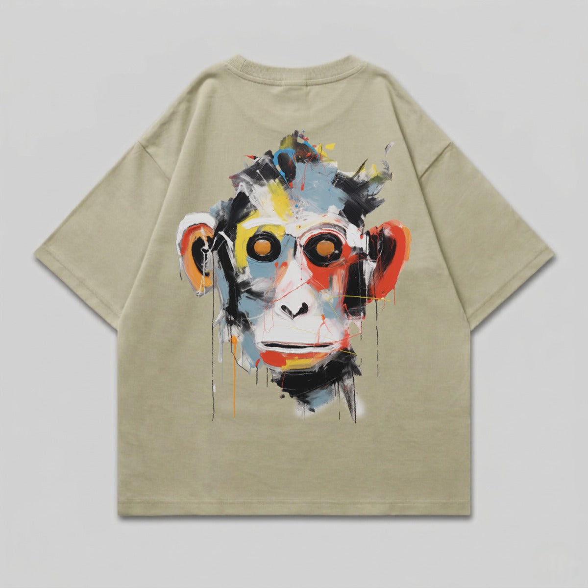 Abstract Monkey Face Colorful Design Shirt product type