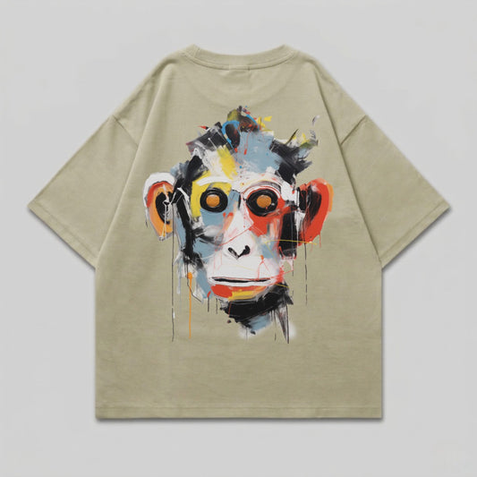 Abstract Monkey Face Colorful Design Shirt product type