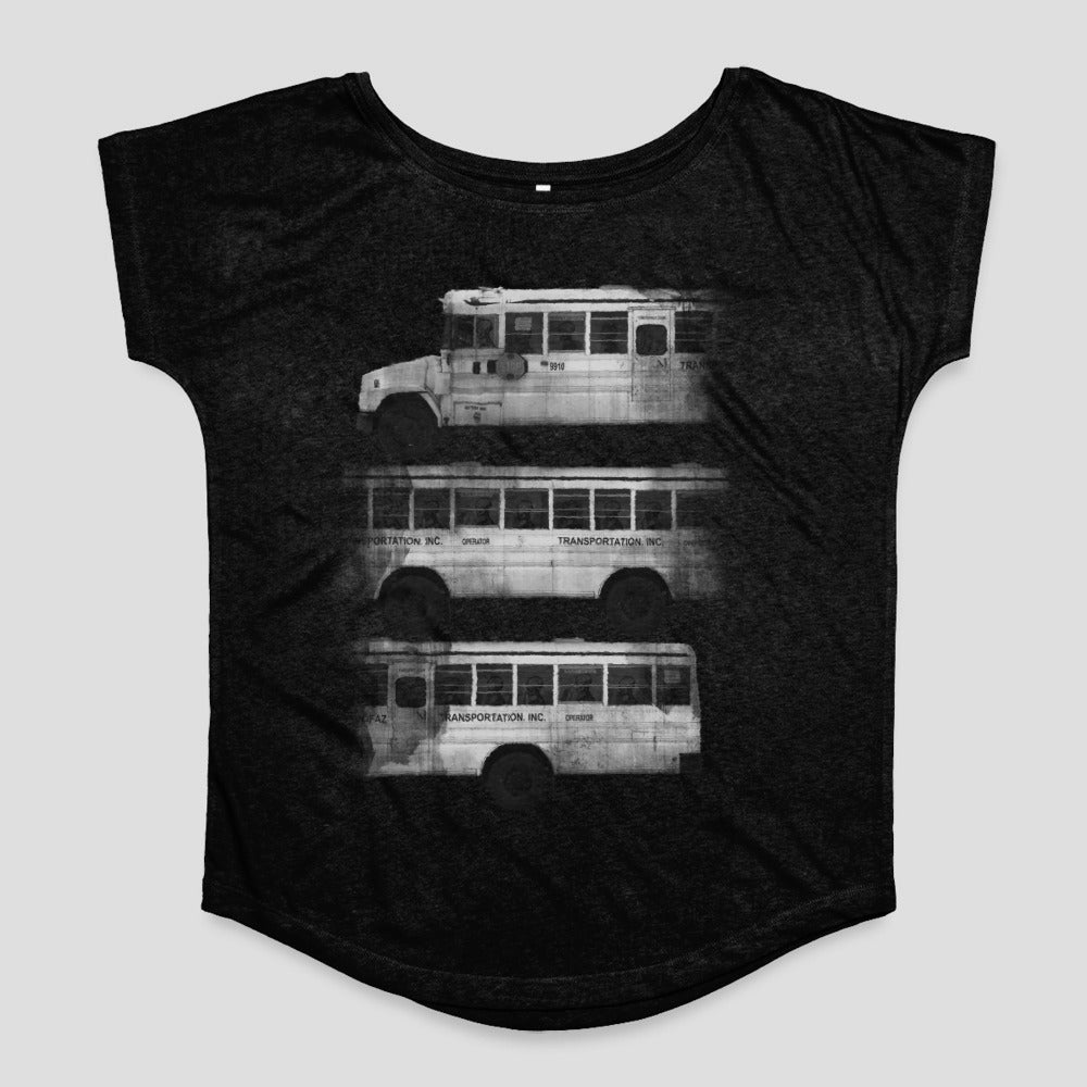 Retro Transport Buses Graphic Tee Shirt Design