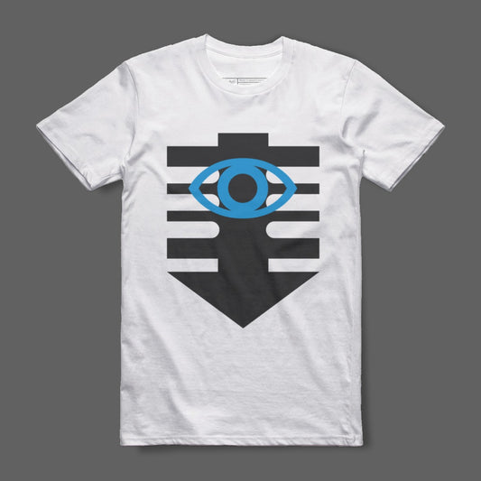 Stylish Graphic Tee with Unique Eye Symbol Design