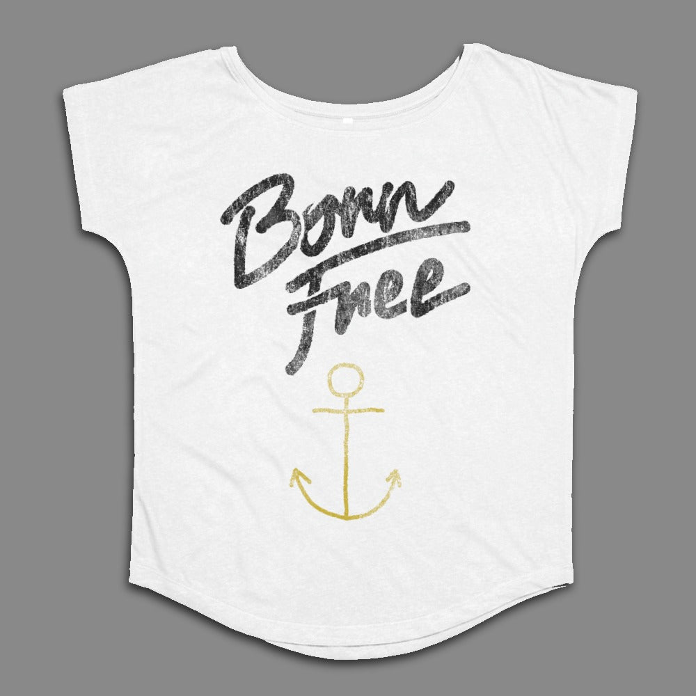 Born Free with Anchor Graphic T-Shirt