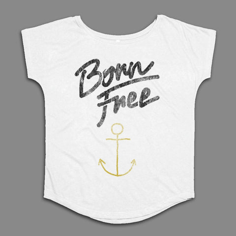 Born Free with Anchor Graphic T-Shirt