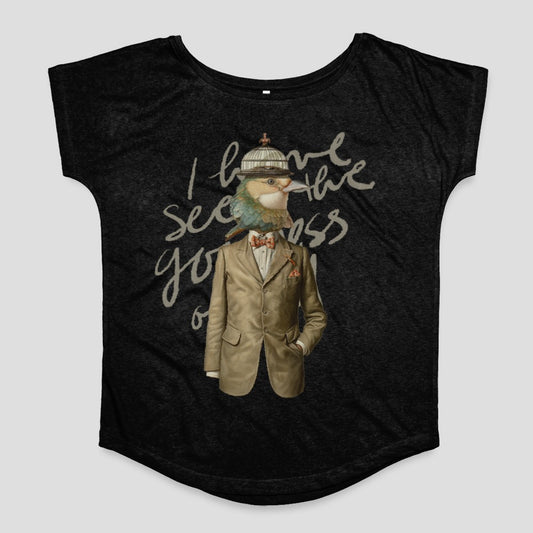 Quirky Nature-Inspired Bird Design Fashion Top