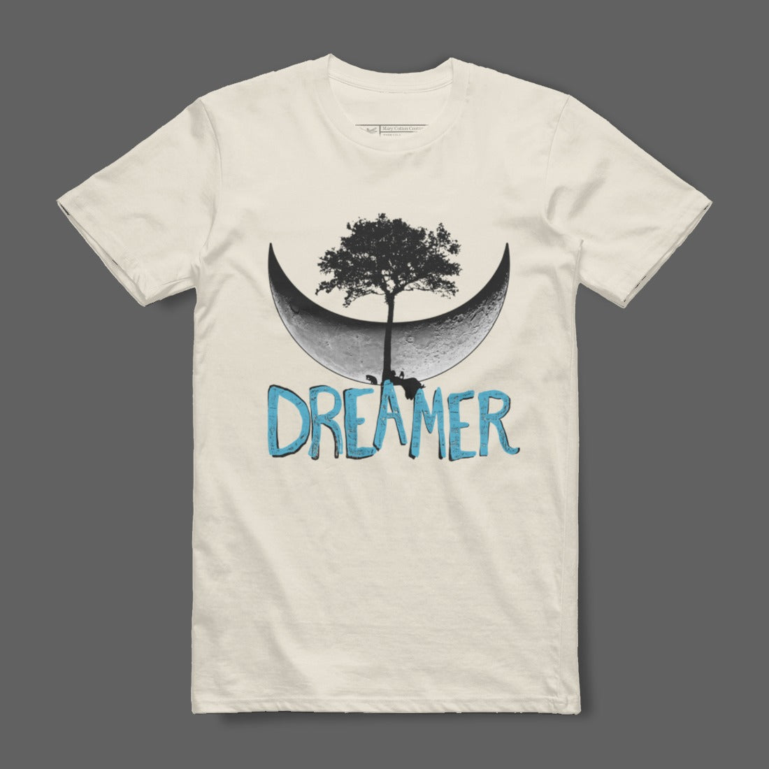 Dreamer Moon and Tree Design T-Shirt