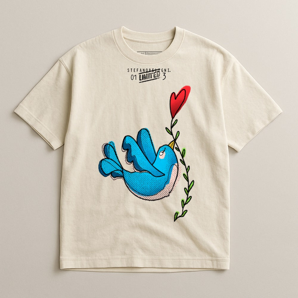 Limited Edition Blue Bird Graphic Tee
