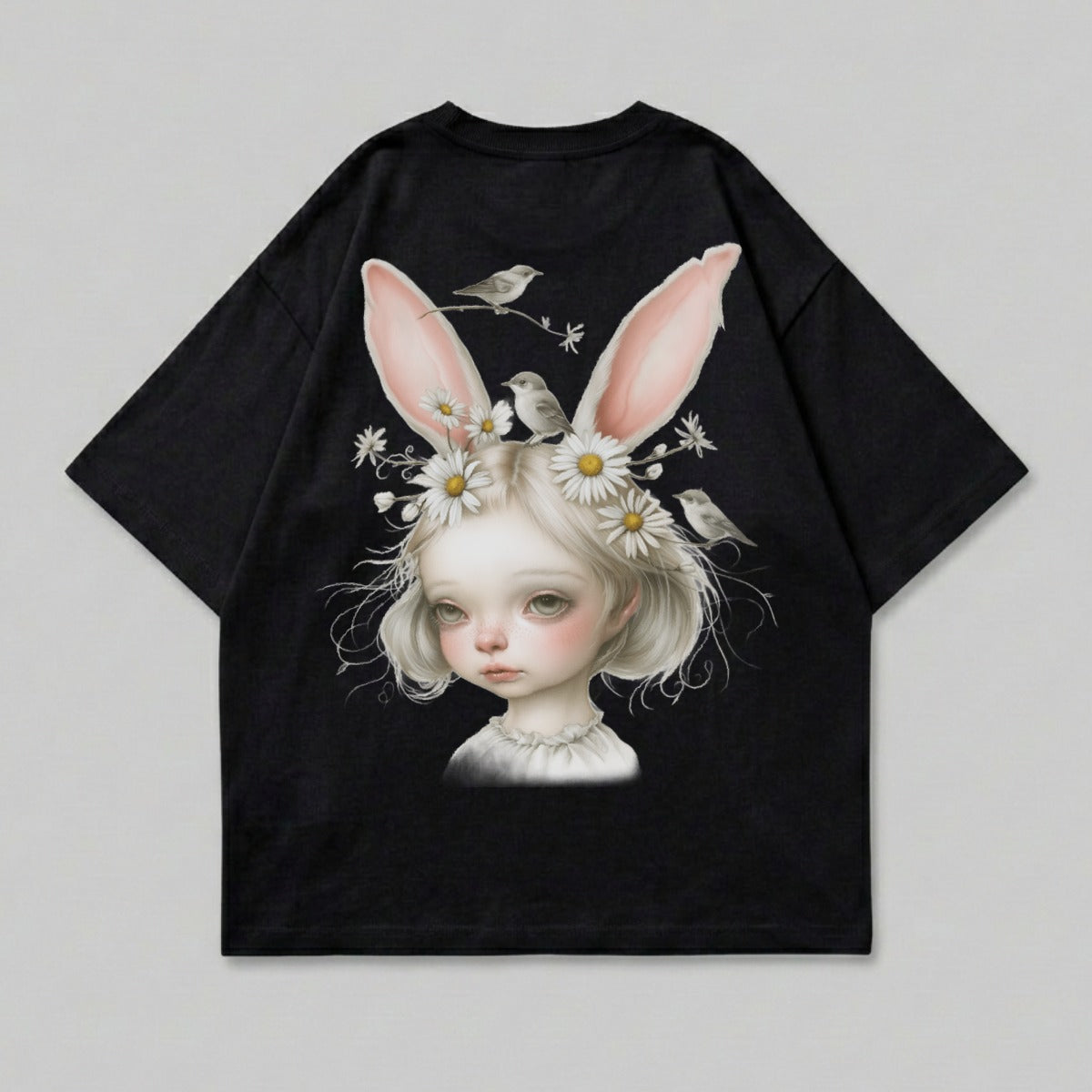 Whimsical Bunny Girl Daisies Birds Fantasy product type