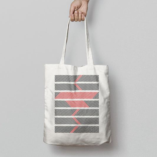 Stylish Geometric Patterned Tote Bag for Everyday Use