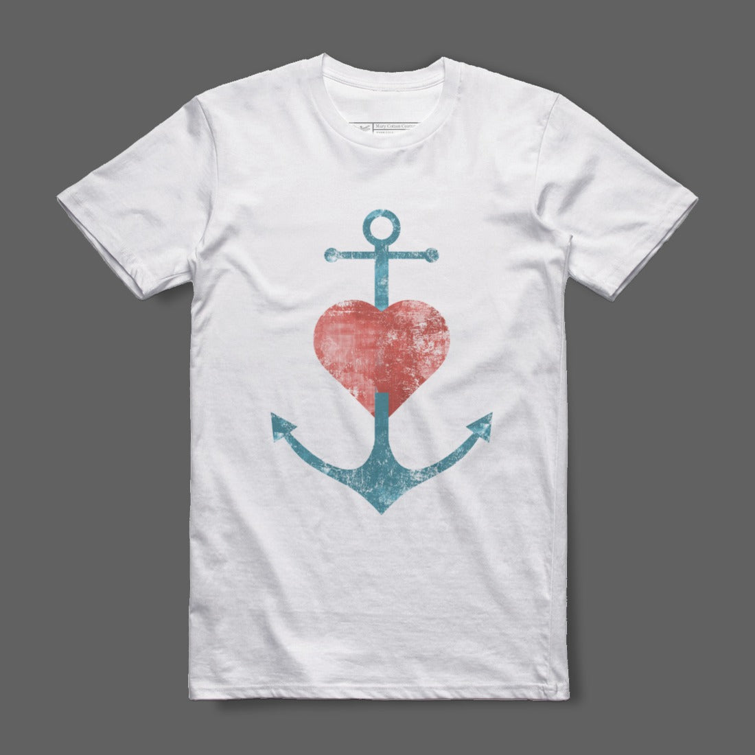 Vintage Anchor and Heart Graphic Tee product
