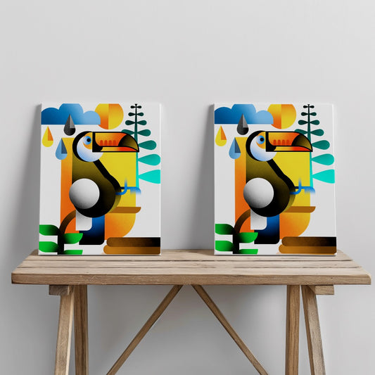 Quadro canvas tucano