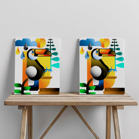 Quadro canvas tucano