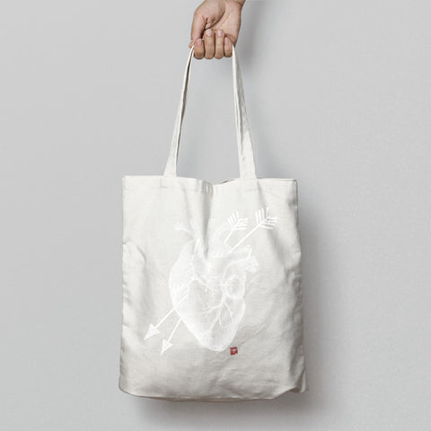 Heart and Arrows Graphic Large Tote Bag Product